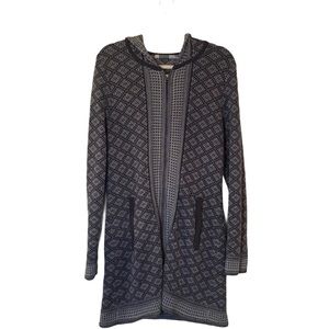 Athleta Sweater Dress with Hood Grey Size Large